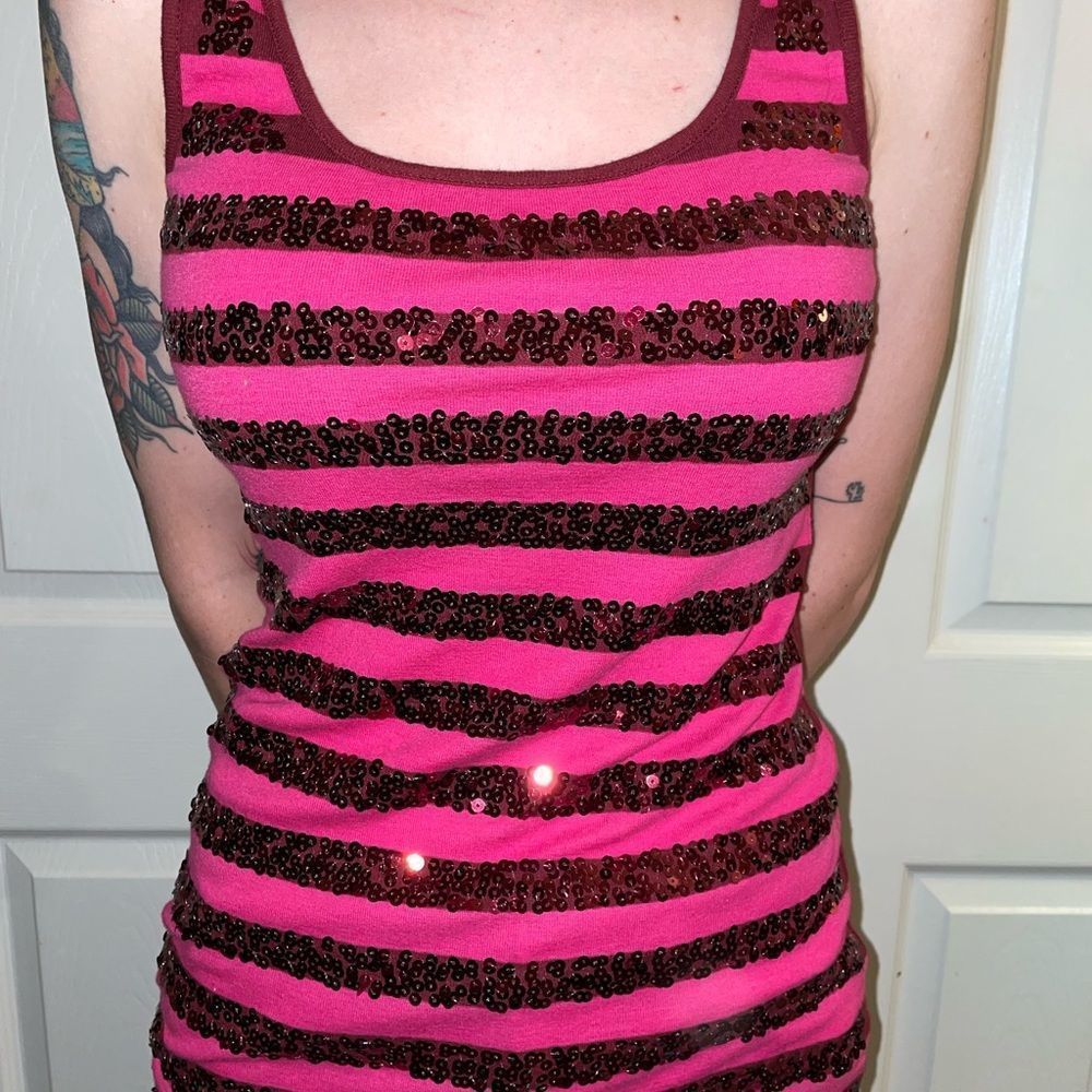 OLD NAVY Sparkly Sequin Tank size M